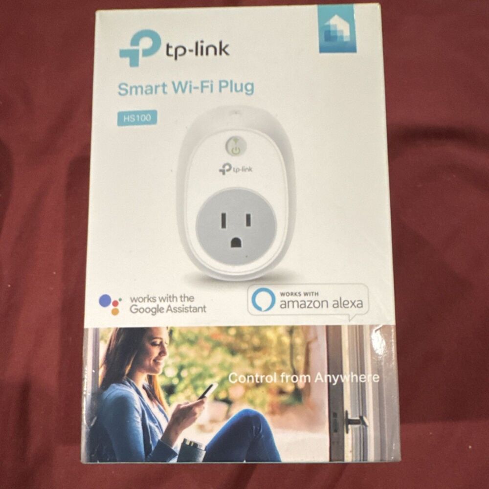 TP-LINK HS100 Smart Wi-Fi Plug, App-Controlled, Works with Alexa & Google